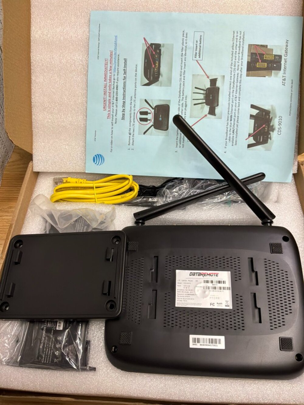 NEW AT&T DataRemote CDS-9010 LTE Cellular WiFi Router Internet Backup Kit - Picture 2 of 7